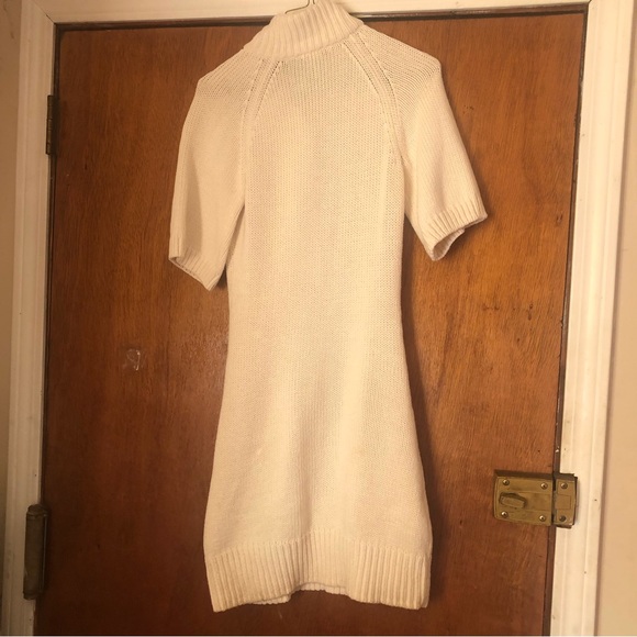 “Like, Love” Sweater Dress SZ Small cream Color SS Cotton blend Knit, Warm! - Picture 2 of 12